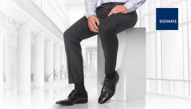 Bas de compression Sigvaris 191 cotton sea island homme (15-20mmhg) (mollet)